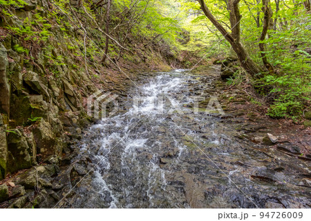 あだたら高原　あだたら渓谷自然遊歩道　平滑の床 94726009