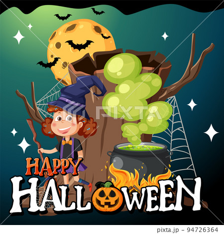 Happy Halloween Poster Template 94726364