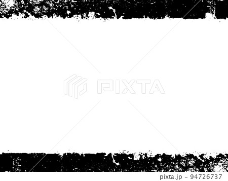 Grunge frame and border. Black and white grunge. Distress overlay texture. Dust and rough dirty wall background. Distress illustration simply place over object to create grunge effect. Vector EPS10. 94726737