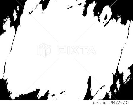 Grunge frame and border. Black and white grunge. Distress overlay texture. Dust and rough dirty wall background. Distress illustration simply place over object to create grunge effect. Vector EPS10. 94726739