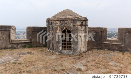 Ruined Temple on the Top of Watch Tower, Chitradurga Fort, Karnataka, India 94726753