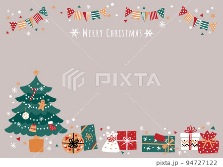 クリスマスのイラストのフレーム クリスマスのイラストのフレーム 94727122