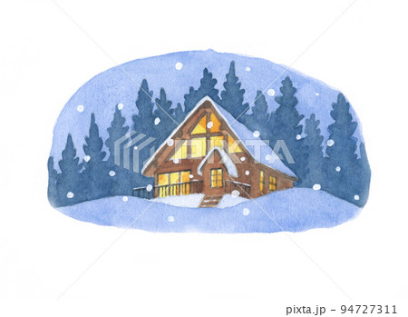 水彩画：家1 94727311