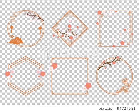 New Year's card camellia background 94727581