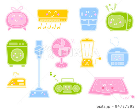 可愛い家電のアイコンセット 94727595