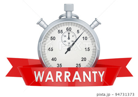 Stopwatch warranty concept, 3D rendering Stopwatch warranty concept, 3D rendering 94731373