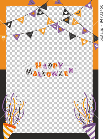 ハロウィン フレーム 背景 94733450