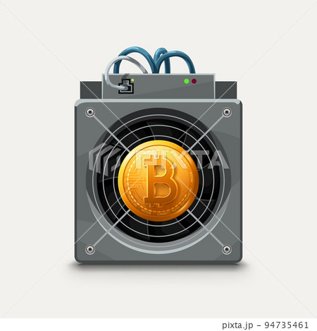 asic computer for mining btc on white 94735461