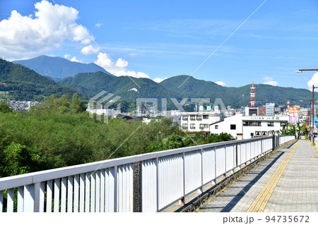 丹波島橋／犀川より長野駅／長野県庁方面を望む(長野県長野市)【2022.9】 94735672