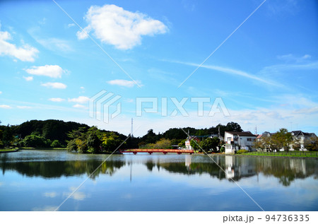 巳の日に弁天神社参拝　埼玉県熊谷市須賀広の大沼公園弁天島 94736335