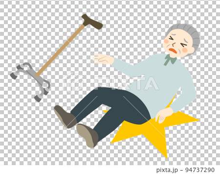 4点杖 多点杖 高齢男性 転倒 4点杖 多点杖 高齢男性 転倒 94737290