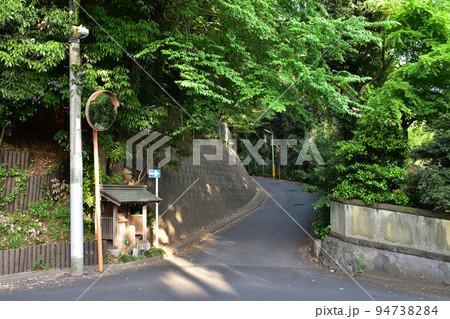 世田谷区大蔵・座頭ころがしの坂と打越辻地蔵尊 94738284