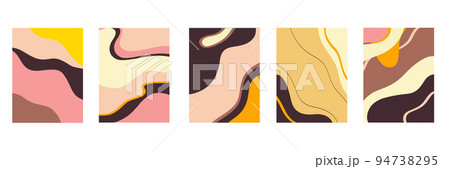 Abstract modern templates with nude neutral tones 94738295