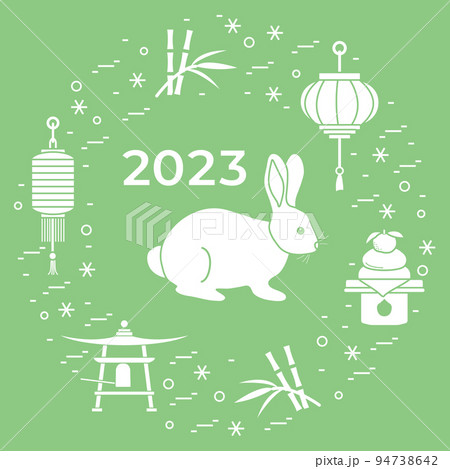 Chinese New Year Rabbit symbol 2023 calendar Asia 94738642