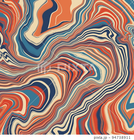 Retro groovy psychedelic marble background  94738911