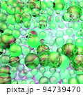 Close up Water drops with Rainbow colorful. 3D illustration 94739470