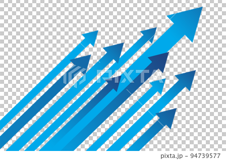 Business arrow rising diagonal 94739577