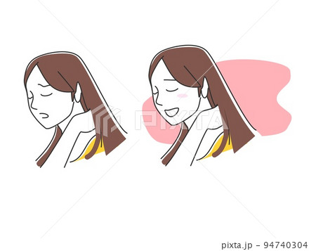 首こりに悩む女性 94740304