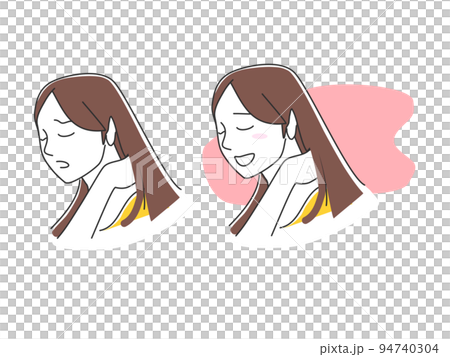 首こりに悩む女性 94740304