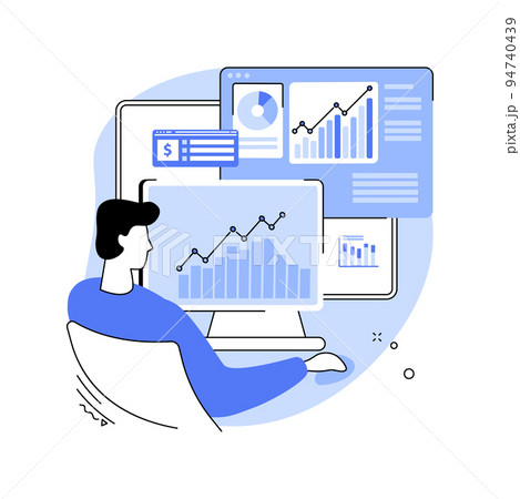 Investment analyst isolated cartoon vector illustrations. 94740439