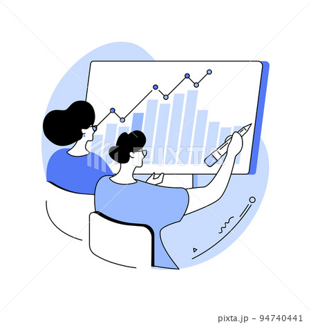 Economic analyst isolated cartoon vector illustrations. 94740441
