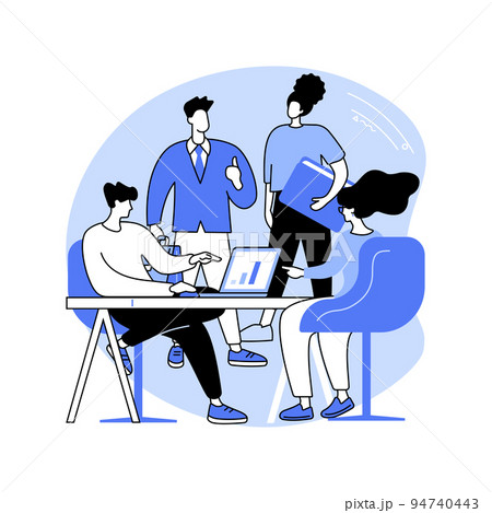 Business meeting isolated cartoon vector illustrations. 94740443