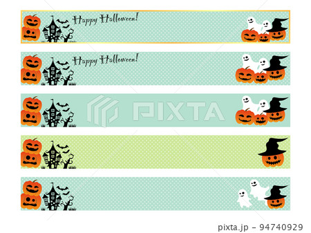 ハロウィン　バナー背景 94740929