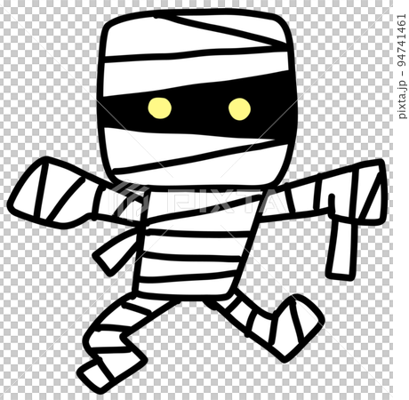 ハロウィン　ミイラ男　可愛いイラスト 94741461