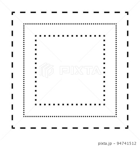Tracing square shape lines element for preschool, kindergarten and Montessori kids prewriting and drawing activities in vector illustration Tracing square shape lines element for preschool, kindergarten and Montessori kids prewriting and drawing activities in vector illustration 94741512