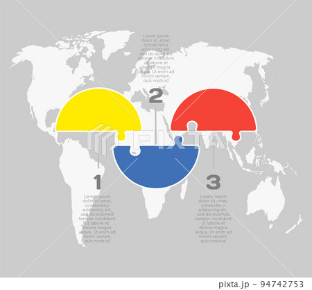 Vector diagram infographic process on 3 steps 94742753