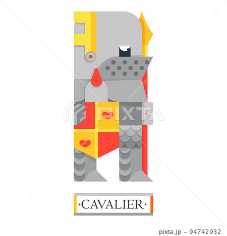 Fantasy dragon killer knight in a winged helmet Fantasy dragon killer knight in a winged helmet 94742932