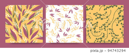 Floral Pattern Set. Seamless Lily Bell Fabric Design. Elegant Botanical Decoration. Spring Floral Pattern. Fresh Foliage Invitation. Bunch of Convallaria Majalis. Floral Pattern Set. Floral Pattern Set. Seamless Lily Bell Fabric Design. Elegant Botanical Decoration. Spring Floral Pattern. Fresh Foliage Invitation. Bunch of Convallaria Majalis. Floral Pattern Set. 94743294
