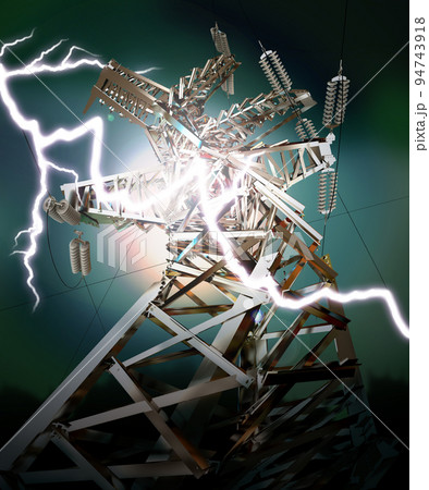 Lightning strike. Crash 94743918