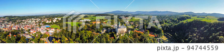 Panorama of Chateau and Castle Frydlant from above Panorama of Chateau and Castle Frydlant from above 94744559