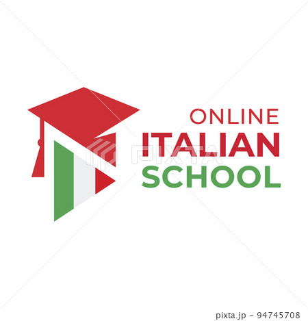 Vector logo of the Italian language school 94745708