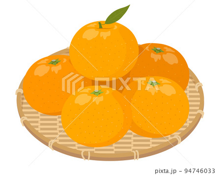 かごに盛られたみかん 94746033