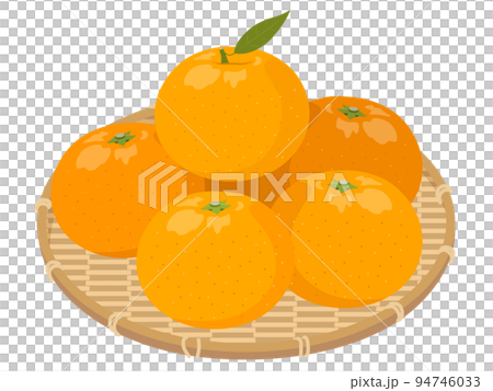 かごに盛られたみかん 94746033