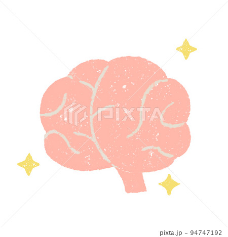 手描きの元気な脳のイラスト 94747192