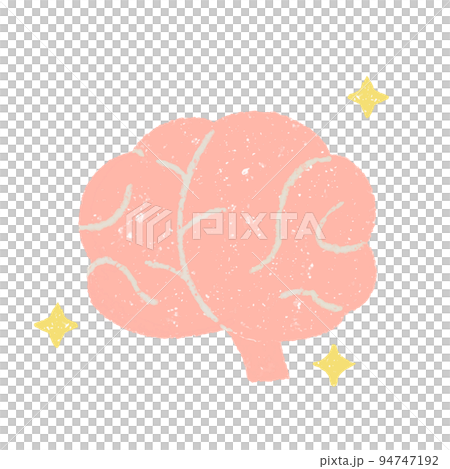 手描きの元気な脳のイラスト 94747192