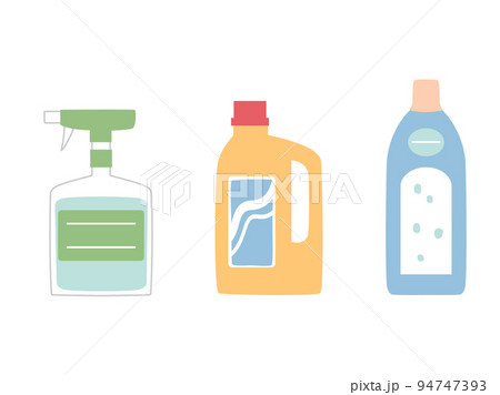 洗剤をイメージしたイラストのセット 94747393