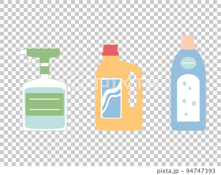 洗剤をイメージしたイラストのセット 94747393
