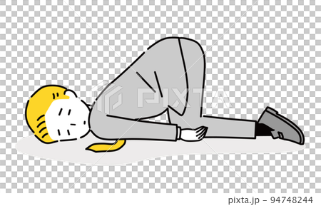 挫折　無気力　ビジネスマン 94748244