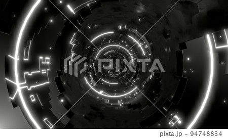 トンネル VJ リング クラブイベント ディスコ 白黒 [別Verあり] 94748834