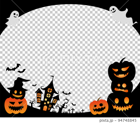 ハロウィン　白バック 94748845