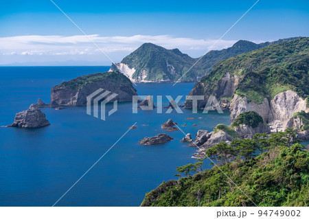 《静岡県》あいあい岬の海岸線・伊豆の南端奥石廊崎 《静岡県》あいあい岬の海岸線・伊豆の南端奥石廊崎 94749002