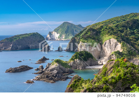 《静岡県》あいあい岬の海岸線・伊豆の南端奥石廊崎 《静岡県》あいあい岬の海岸線・伊豆の南端奥石廊崎 94749016
