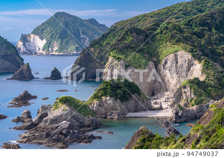 《静岡県》あいあい岬の海岸線・伊豆の南端奥石廊崎 《静岡県》あいあい岬の海岸線・伊豆の南端奥石廊崎 94749037