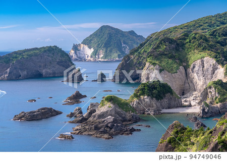 《静岡県》あいあい岬の海岸線・伊豆の南端奥石廊崎 《静岡県》あいあい岬の海岸線・伊豆の南端奥石廊崎 94749046