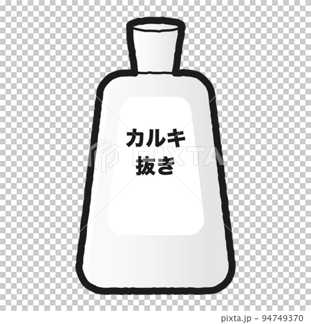 カルキ抜き薬剤のイラスト(白黒) カルキ抜き薬剤のイラスト(白黒) 94749370
