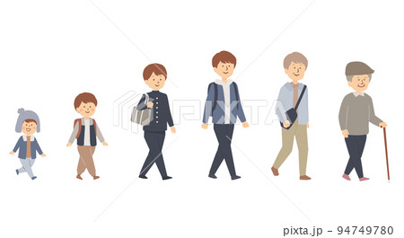 通行人のイラスト 男性 通行人のイラスト 男性 94749780